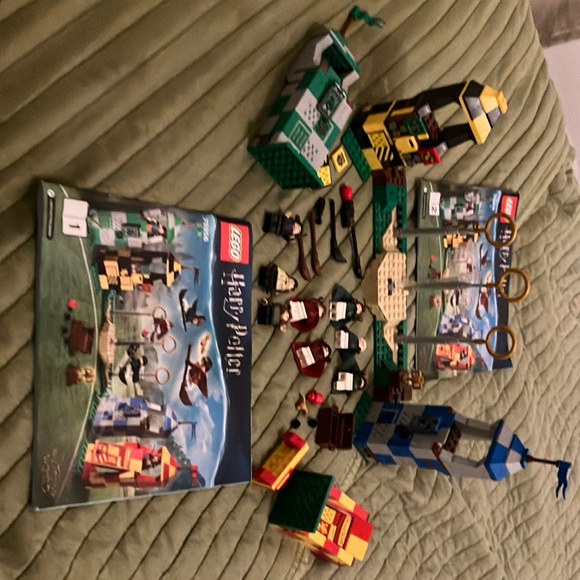 Lego Toys Lego Harry Potter Quidditch Set With Instructions Retired